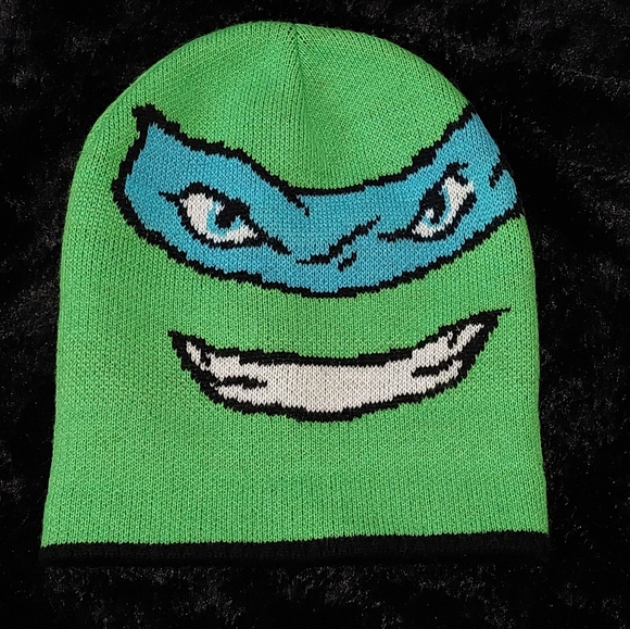 Three (3) Kid Beanies, yellow character hat is hand made - Picture 4 of 6